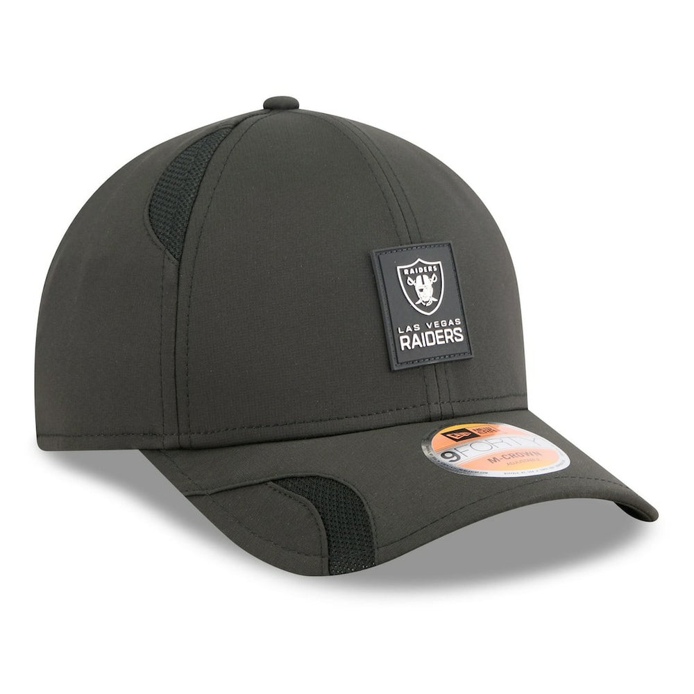 Las Vegas Raiders New Era 2025 Sideline M-Crown 9FORTY Adjustable Hat - Black - NFL