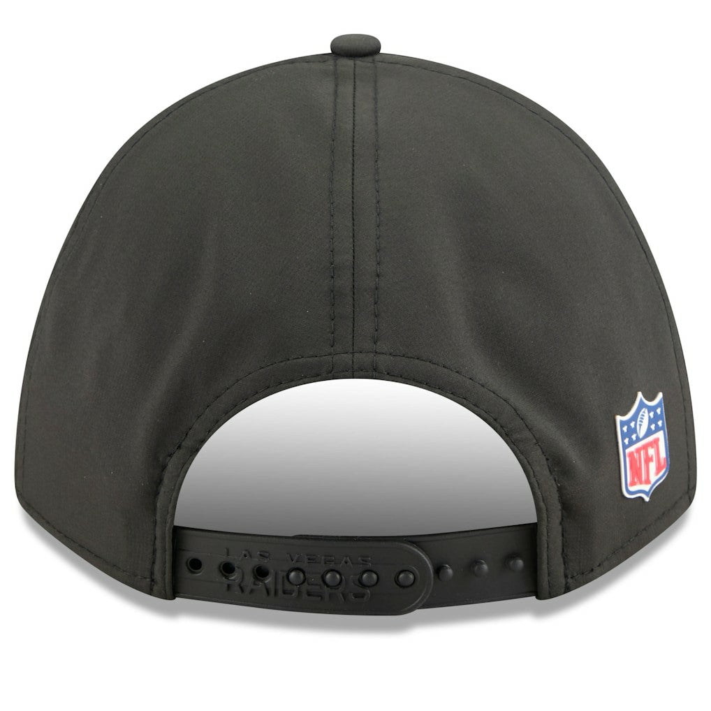 Las Vegas Raiders New Era 2025 Sideline M-Crown 9FORTY Adjustable Hat - Black - NFL