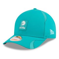 Miami Dolphins New Era 2025 Sideline Throwback M-Crown 9FORTY Adjustable Hat - Aqua - NFL