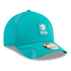 Miami Dolphins New Era 2025 Sideline Throwback M-Crown 9FORTY Adjustable Hat - Aqua - NFL