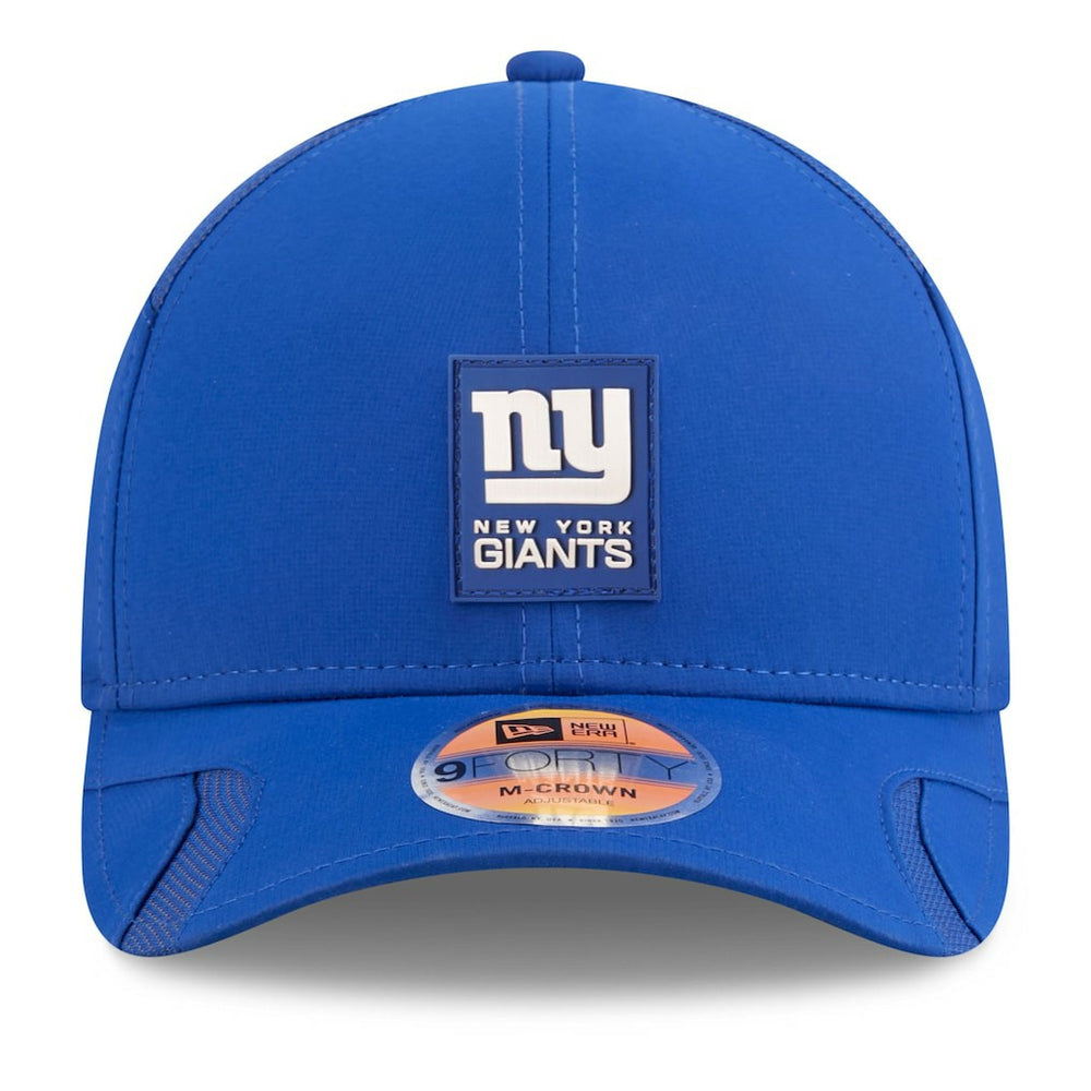 New York Giants New Era 2025 Sideline M-Crown 9FORTY Adjustable Hat - Royal - NFL