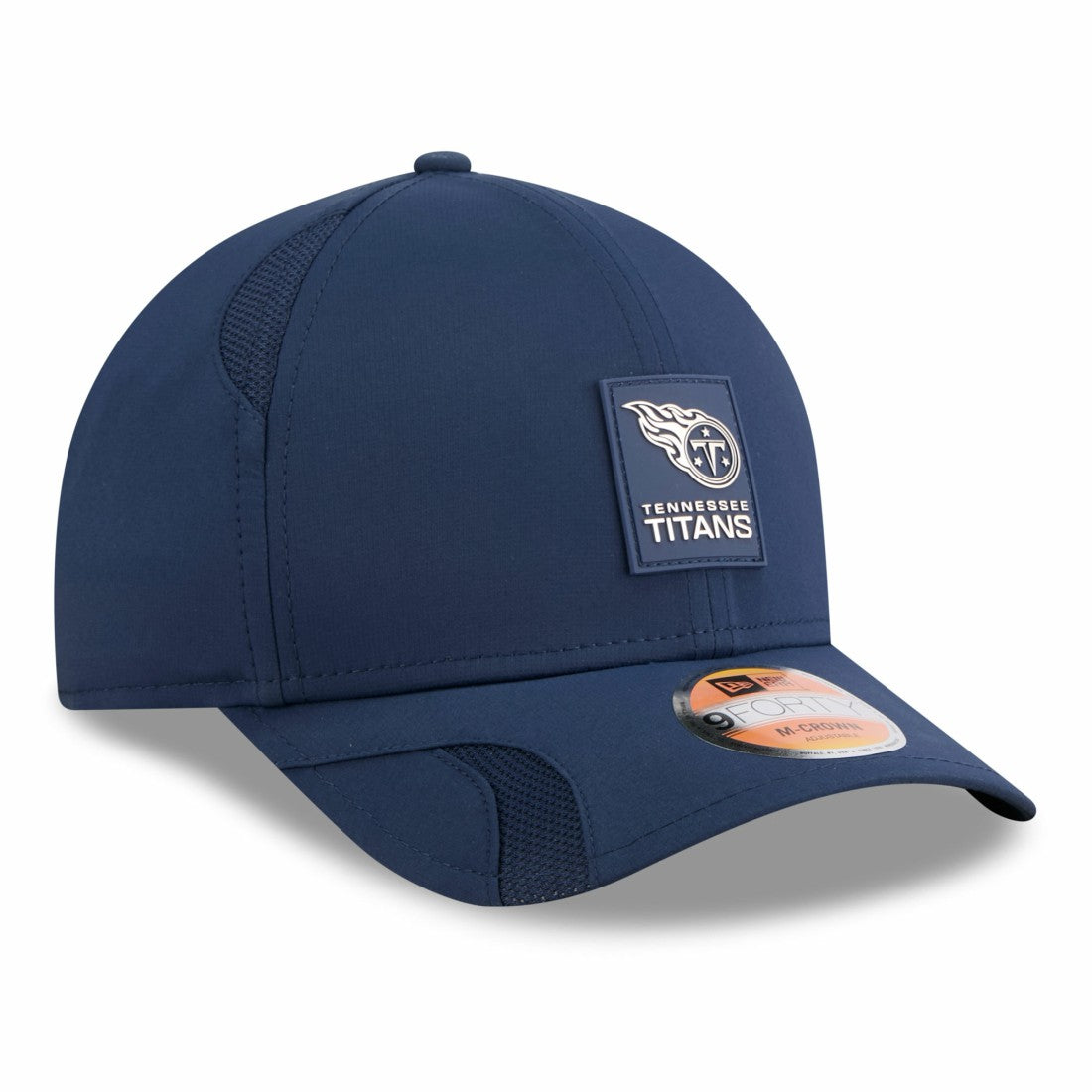 Tennessee Titans New Era 2025 Sideline M-Crown 9FORTY Adjustable Hat - Navy - NFL