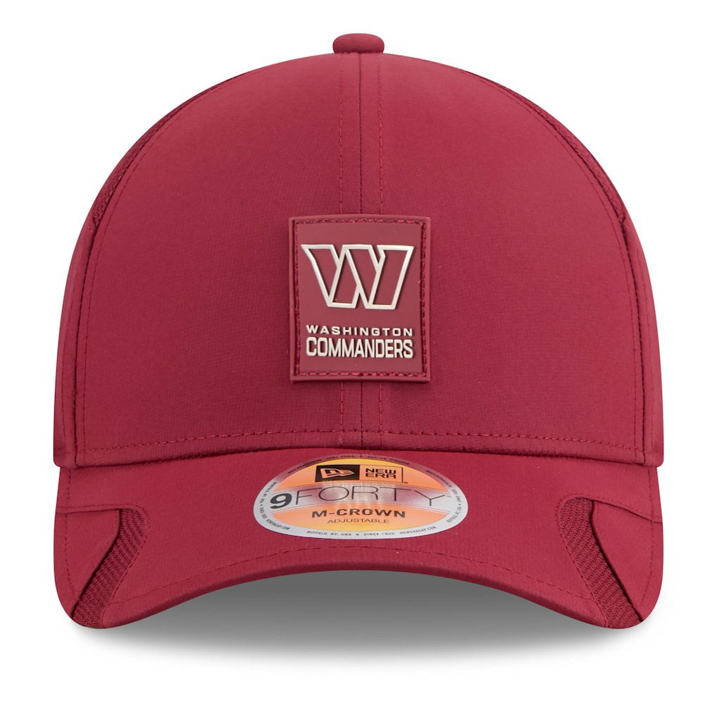 Washington Commanders New Era 2025 Sideline M-Crown 9FORTY Adjustable Hat - Burgundy - NFL
