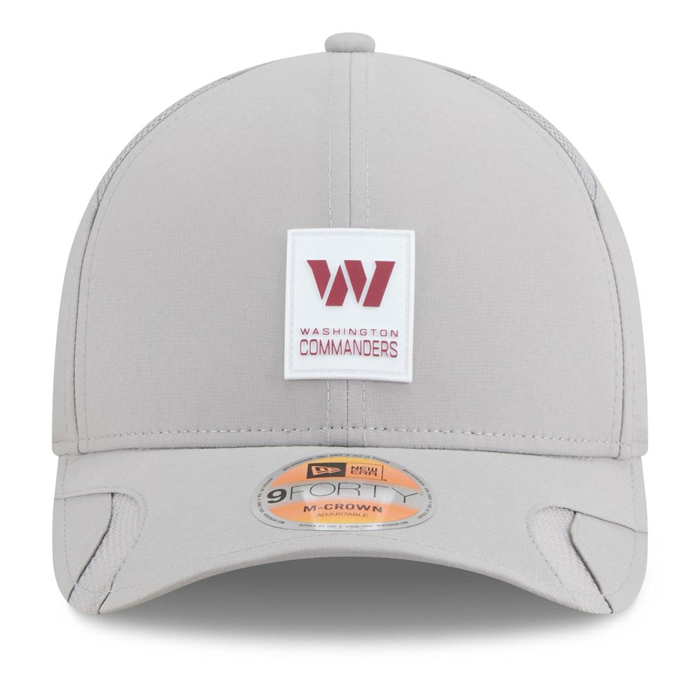 Washington Commanders New Era 2025 Sideline M-Crown 9FORTY Adjustable Hat - Gray - NFL