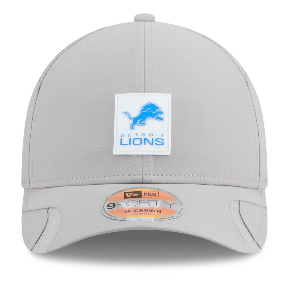 Detroit Lions New Era 2025 Sideline M-Crown 9FORTY Adjustable Hat - Gray - NFL