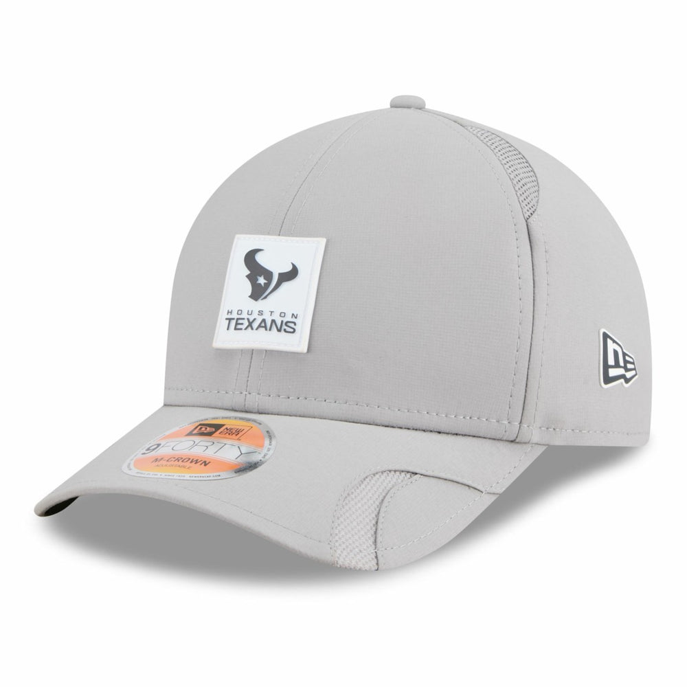 Houston Texans New Era 2025 Sideline M-Crown 9FORTY Adjustable Hat - Gray - NFL