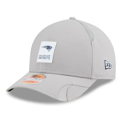 New England Patriots New Era 2025 Sideline M-Crown 9FORTY Adjustable Hat - Gray - NFL