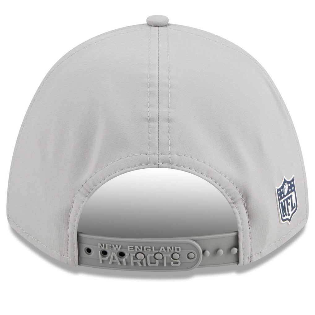 New England Patriots New Era 2025 Sideline M-Crown 9FORTY Adjustable Hat - Gray - NFL