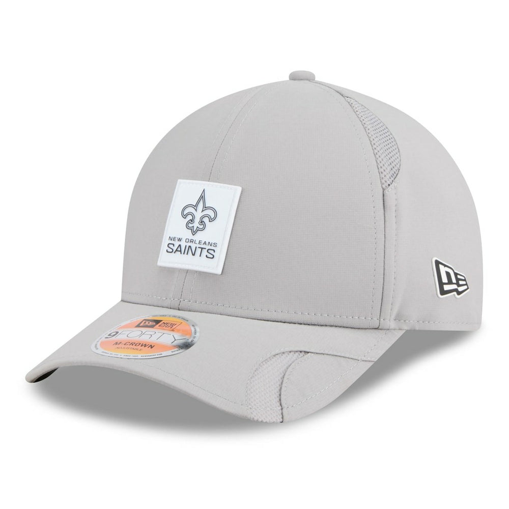 New Orleans Saints New Era 2025 Sideline M-Crown 9FORTY Adjustable Hat - Gray - NFL