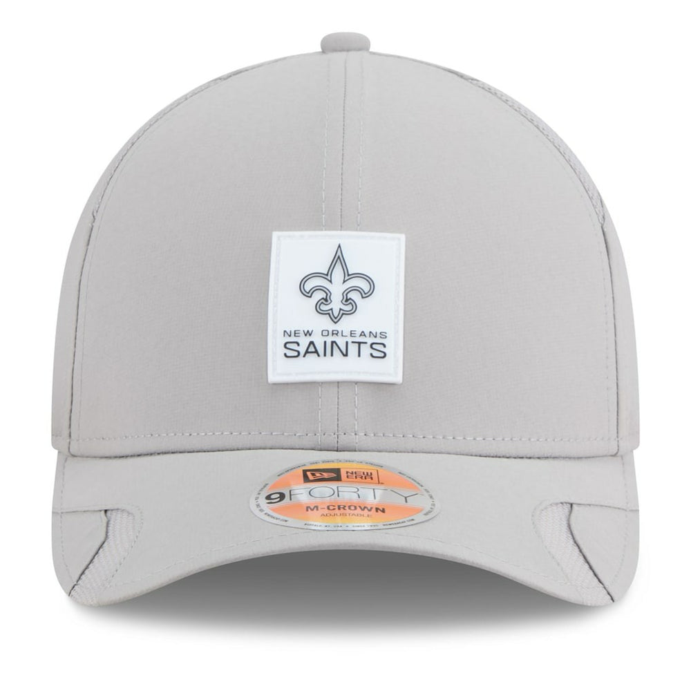 New Orleans Saints New Era 2025 Sideline M-Crown 9FORTY Adjustable Hat - Gray - NFL