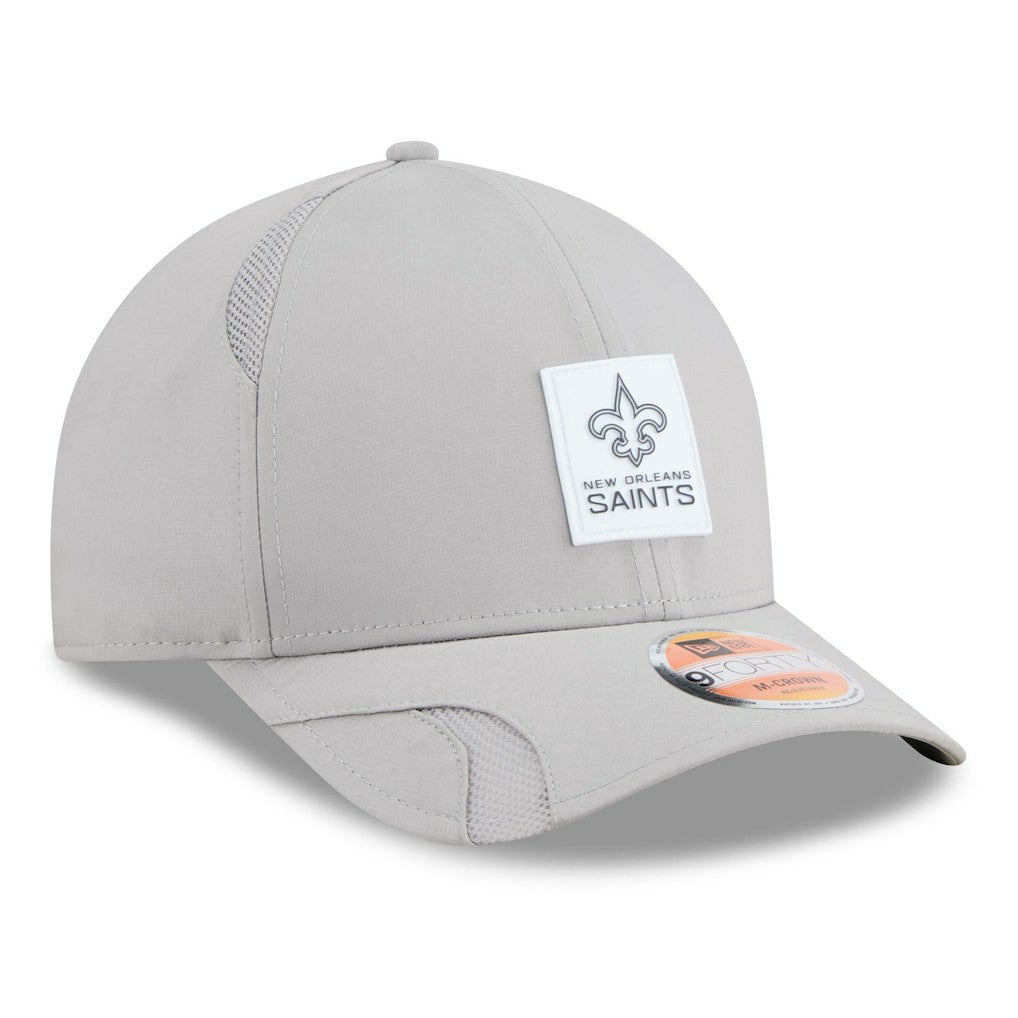 New Orleans Saints New Era 2025 Sideline M-Crown 9FORTY Adjustable Hat - Gray - NFL