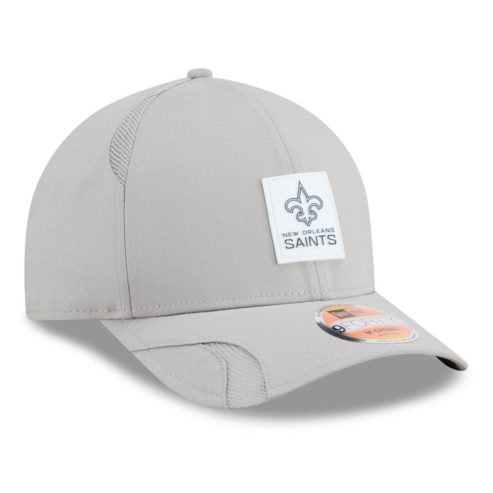 New Orleans Saints New Era 2025 Sideline M-Crown 9FORTY Adjustable Hat - Gray - NFL