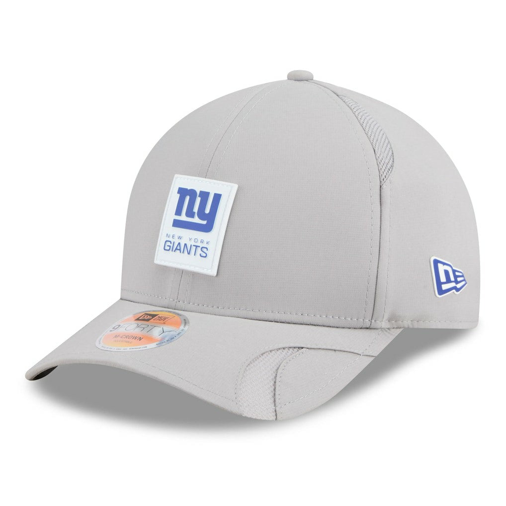 New York Giants New Era 2025 Sideline M-Crown 9FORTY Adjustable Hat - Gray - NFL