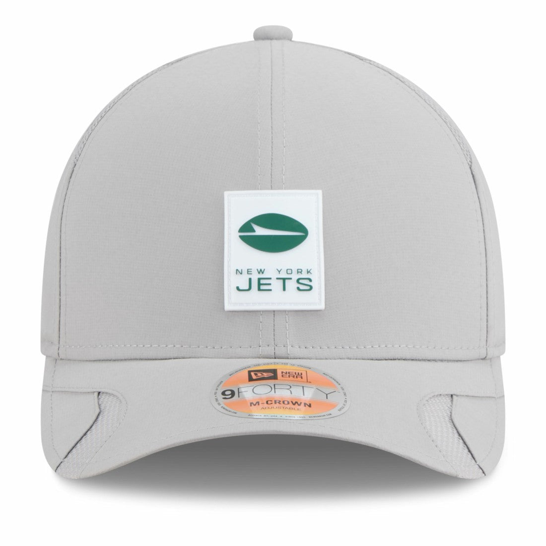 New York Jets New Era 2025 Sideline M-Crown 9FORTY Adjustable Hat - Gray - NFL