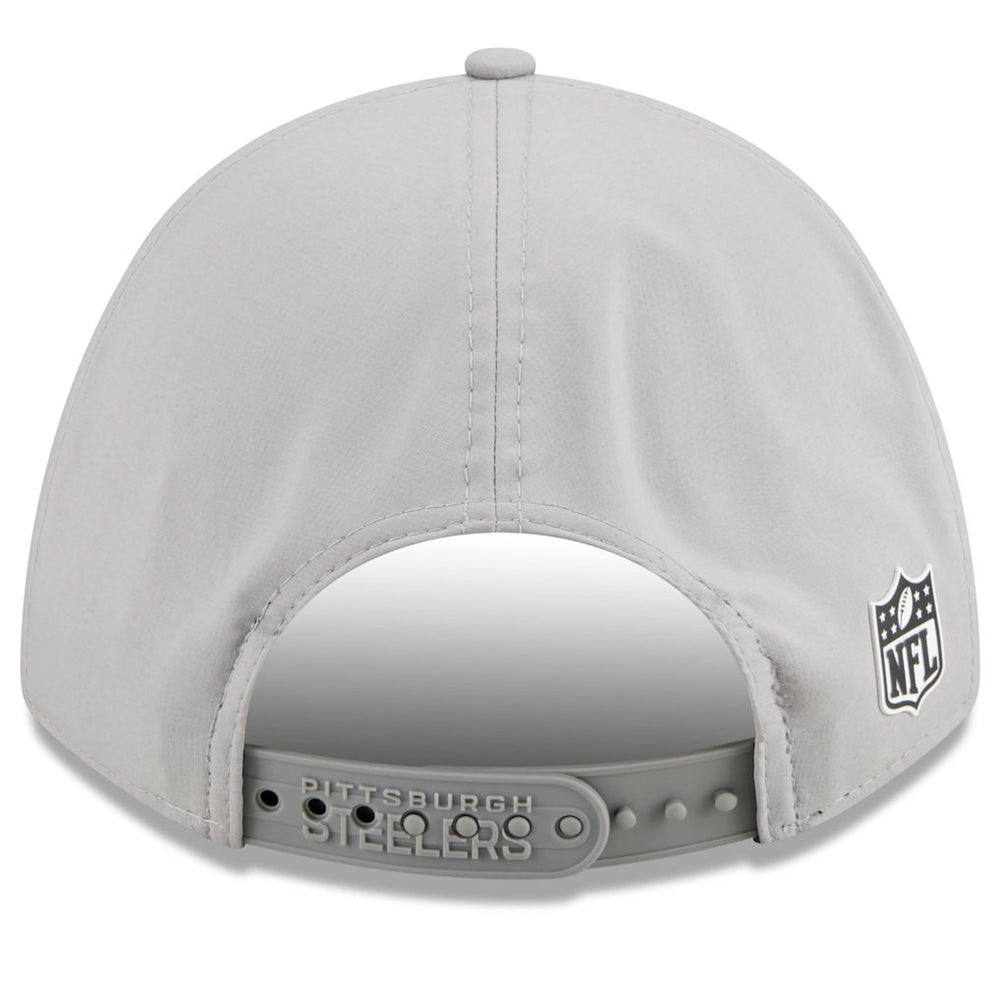 Pittsburgh Steelers New Era 2025 Sideline M-Crown 9FORTY Adjustable Hat - Gray - NFL