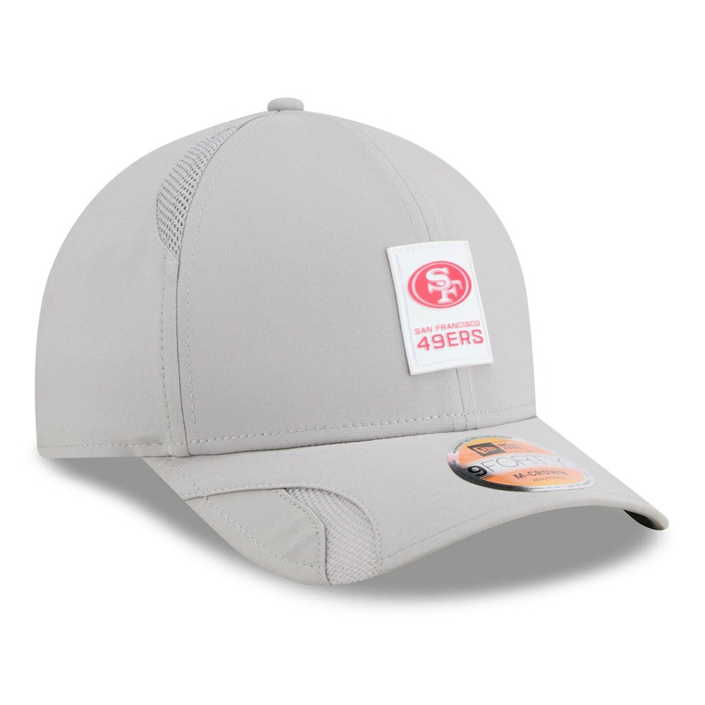 San Francisco 49ers New Era 2025 Sideline M-Crown 9FORTY Adjustable Hat - Gray - NFL