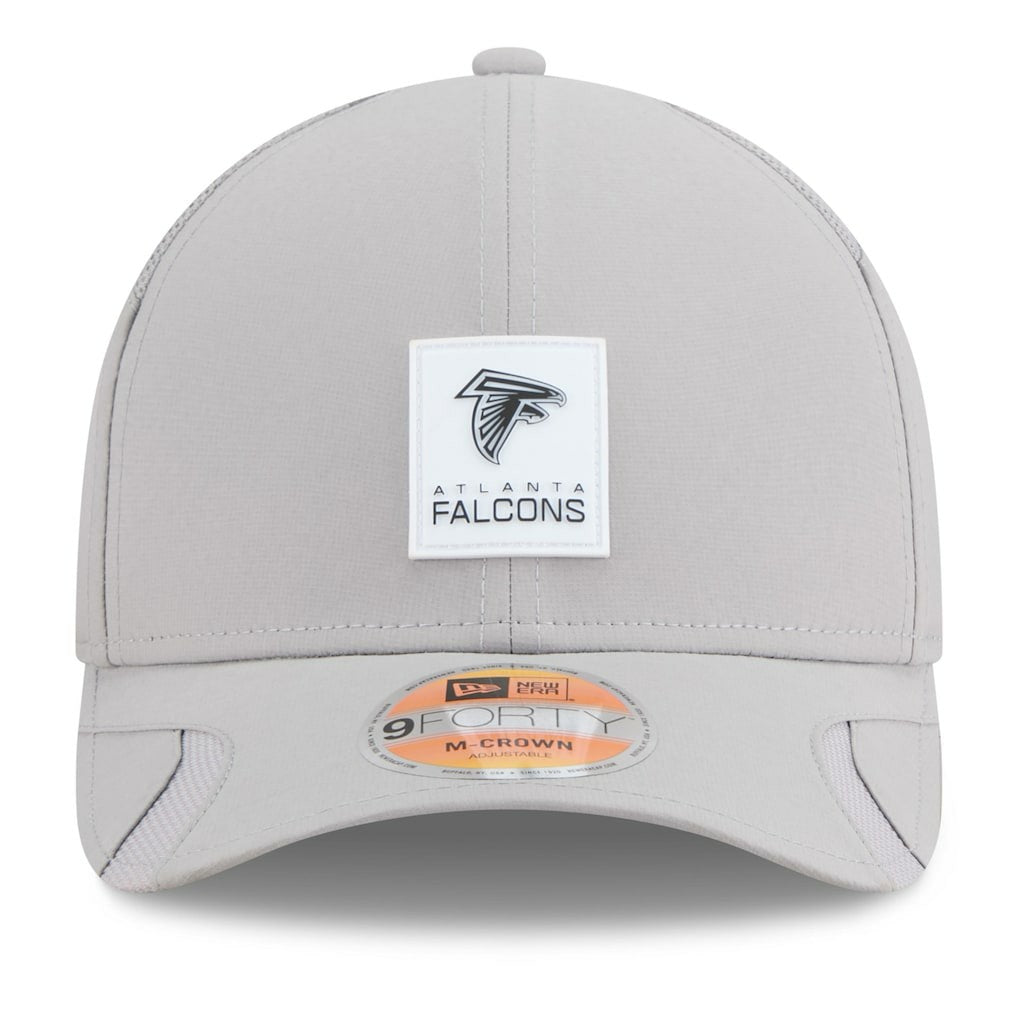 Atlanta Falcons New Era 2025 Sideline M-Crown 9FORTY Adjustable Hat - Gray - NFL