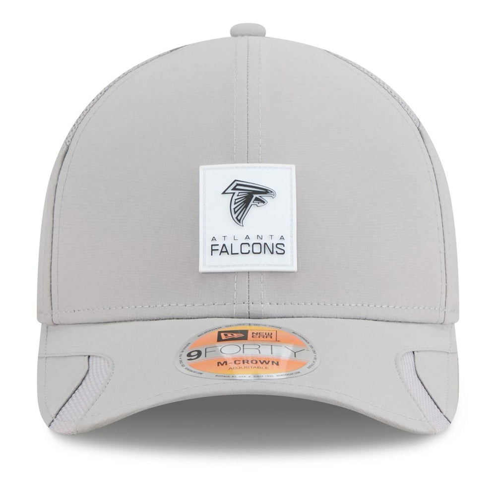 Atlanta Falcons New Era 2025 Sideline M-Crown 9FORTY Adjustable Hat - Gray - NFL