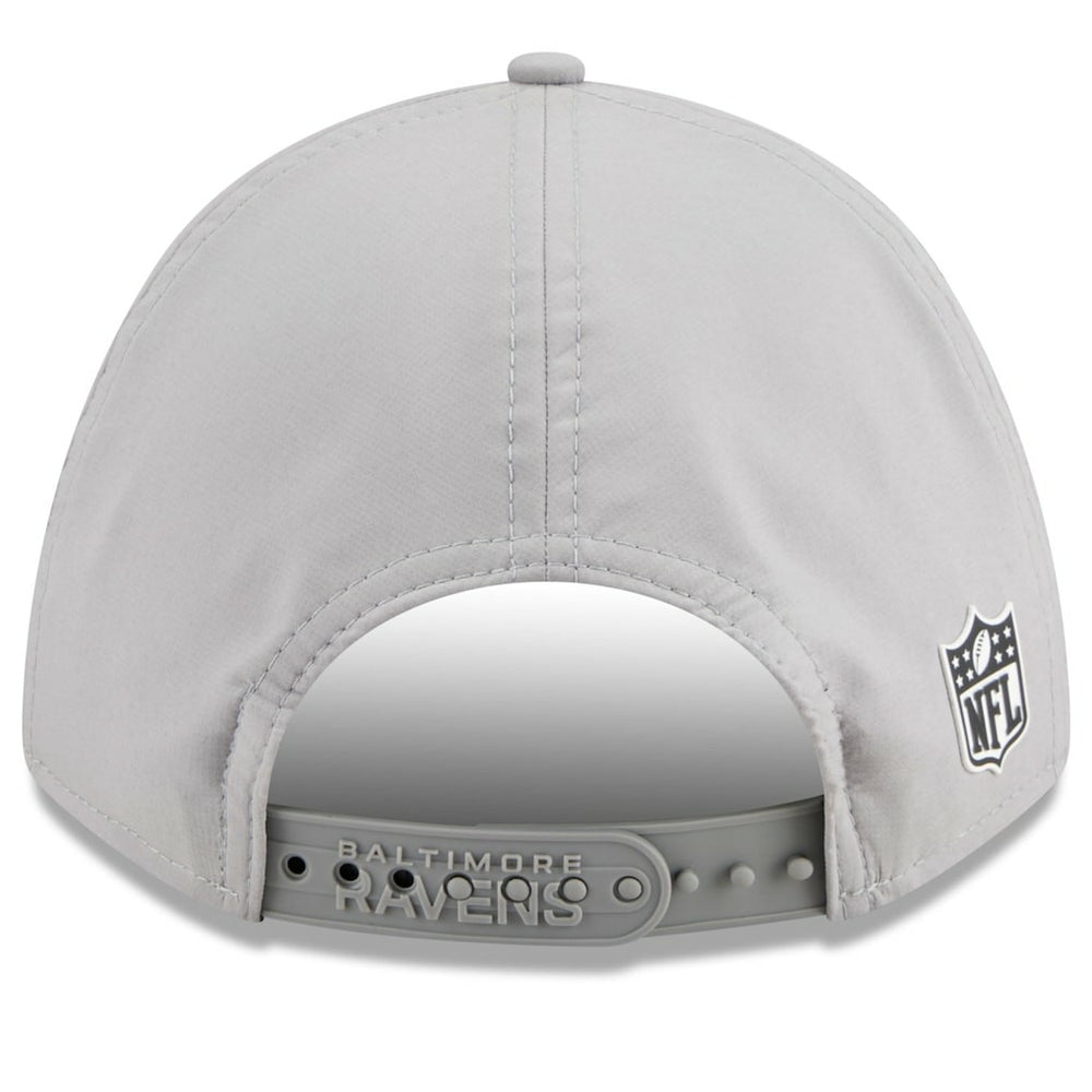 Baltimore Ravens New Era 2025 Sideline M-Crown 9FORTY Adjustable Hat - Gray - NFL