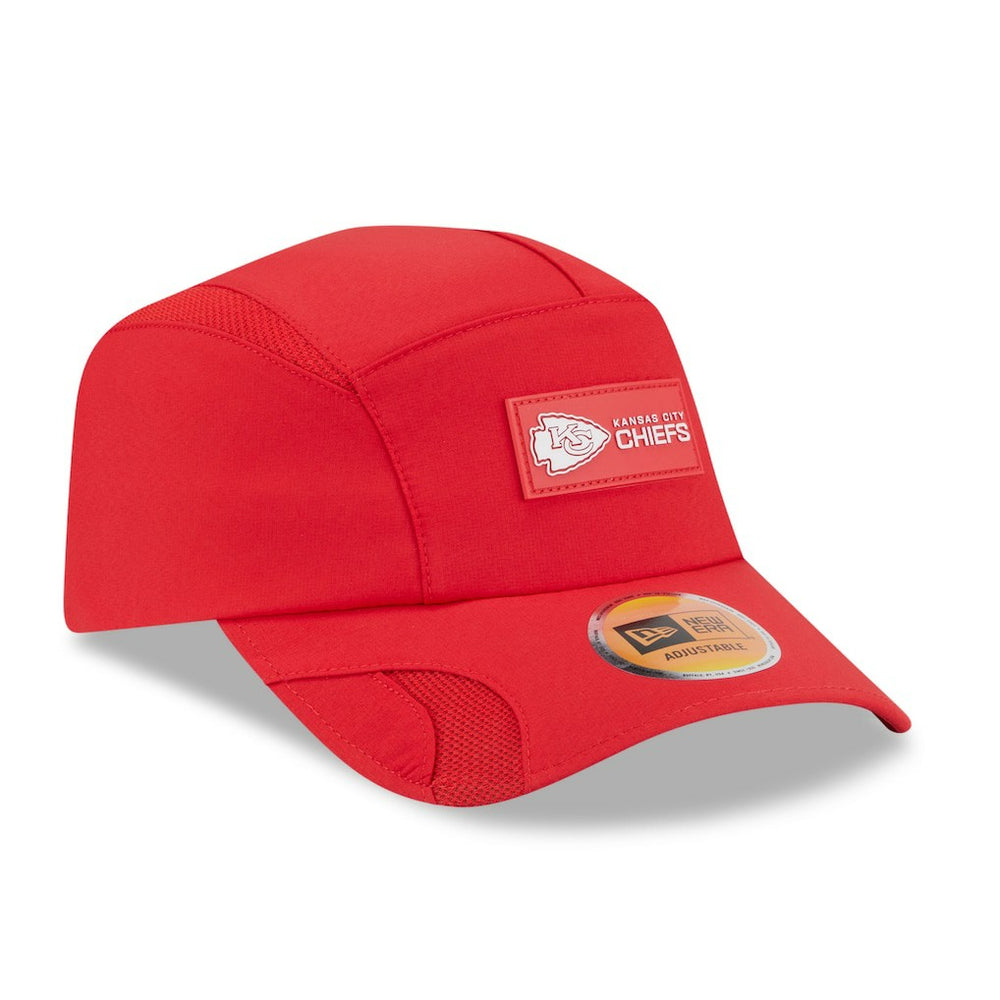 Kansas City Chiefs New Era 2025 Sideline Runner Adjustable Hat - Red - NFL