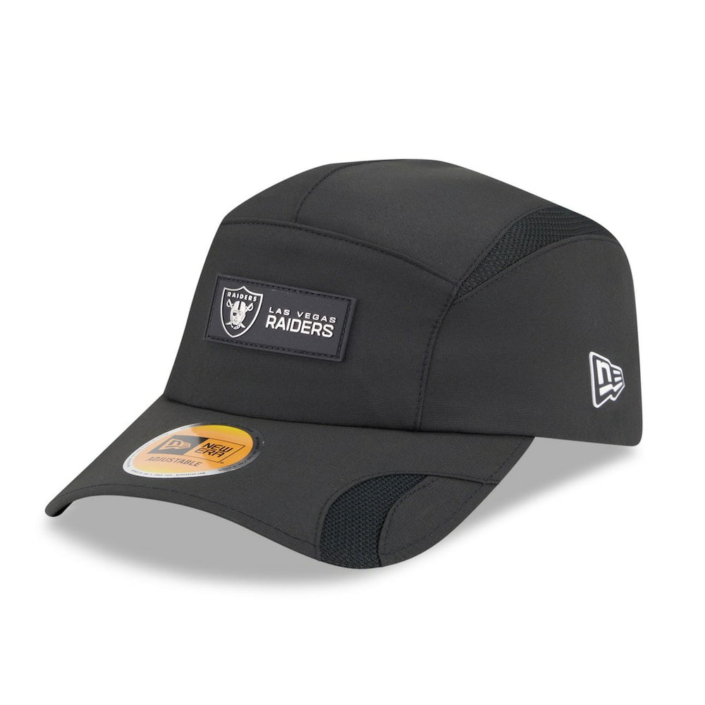 Las Vegas Raiders New Era 2025 Sideline Runner Adjustable Hat - Black - NFL