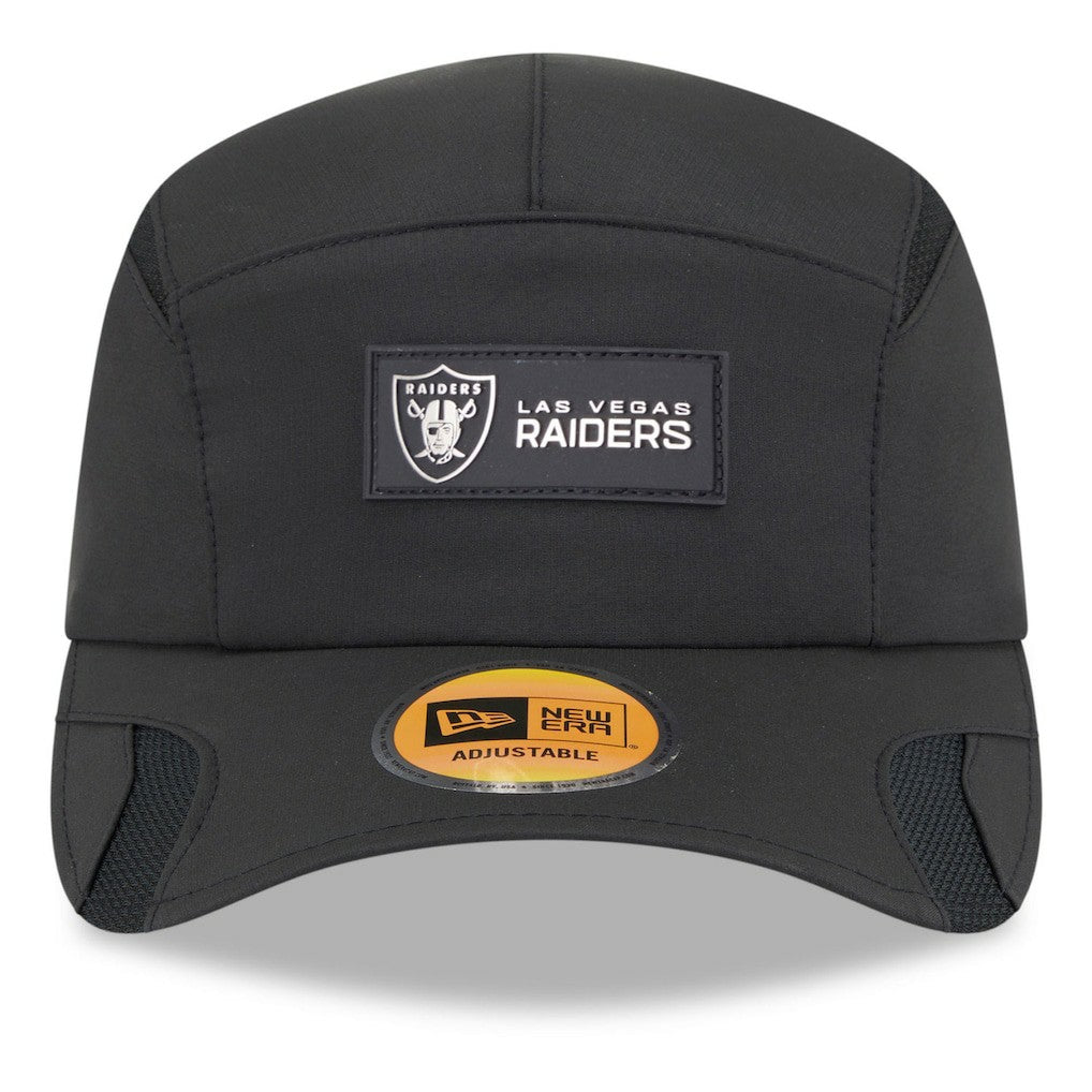 Las Vegas Raiders New Era 2025 Sideline Runner Adjustable Hat - Black - NFL