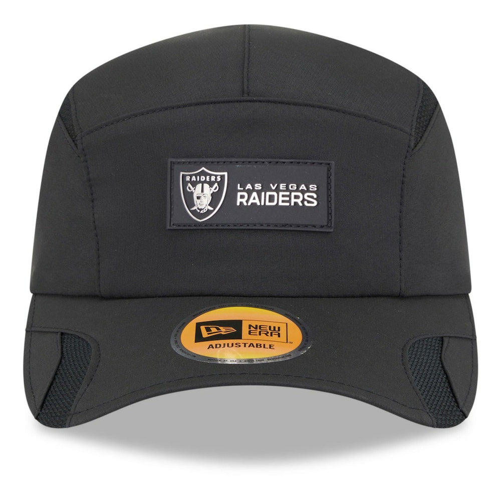 Las Vegas Raiders New Era 2025 Sideline Runner Adjustable Hat - Black - NFL