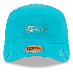 Miami Dolphins New Era 2025 Sideline Runner Adjustable Hat - Aqua - NFL
