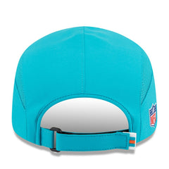 Miami Dolphins New Era 2025 Sideline Runner Adjustable Hat - Aqua - NFL