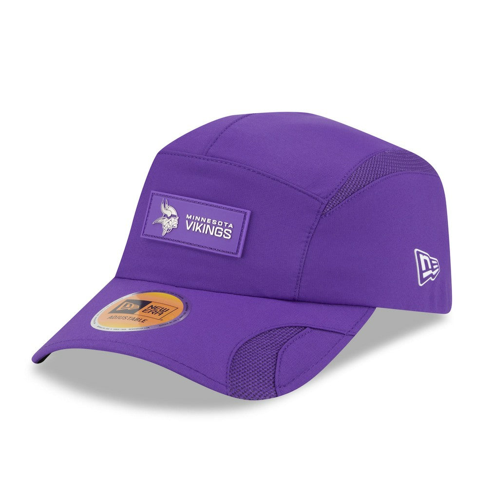 Minnesota Vikings New Era 2025 Sideline Runner Adjustable Hat - Purple - NFL