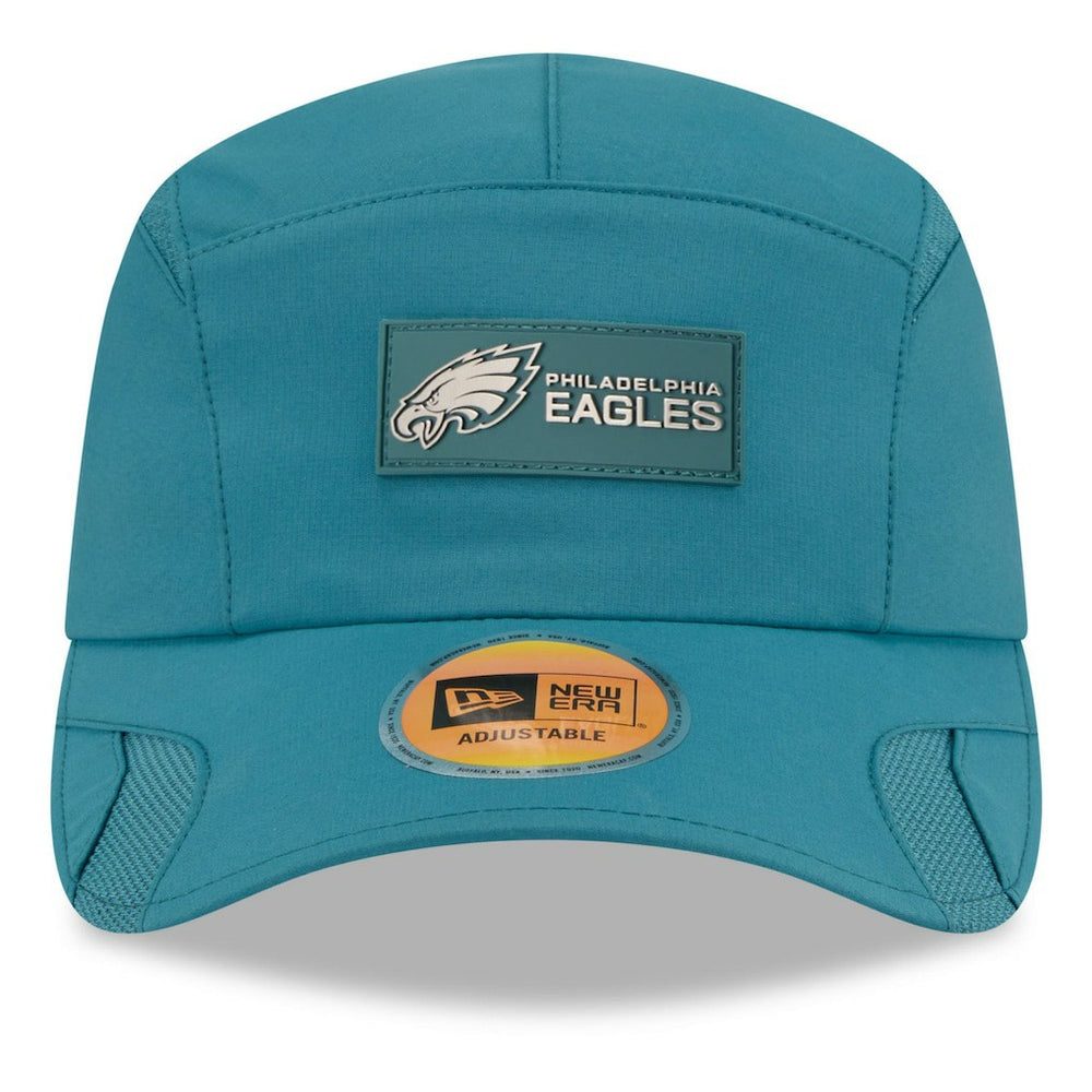 Philadelphia Eagles New Era 2025 Sideline Runner Adjustable Hat - Midnight Green - NFL