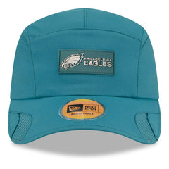 Philadelphia Eagles New Era 2025 Sideline Runner Adjustable Hat - Midnight Green - NFL