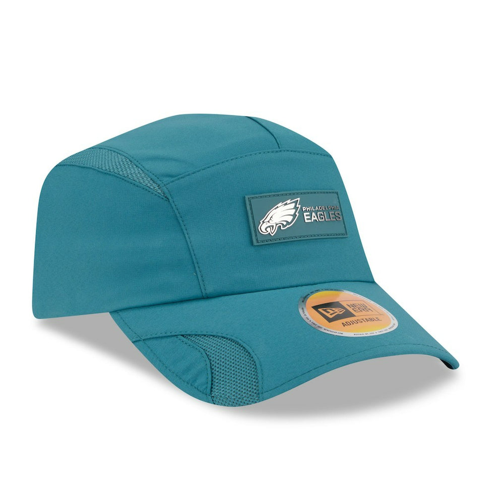 Philadelphia Eagles New Era 2025 Sideline Runner Adjustable Hat - Midnight Green - NFL