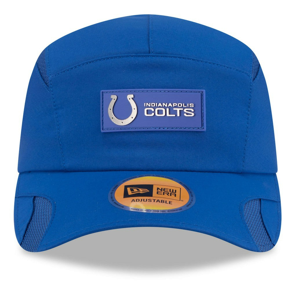 Indianapolis Colts New Era 2025 Sideline Runner Adjustable Hat - Royal - NFL