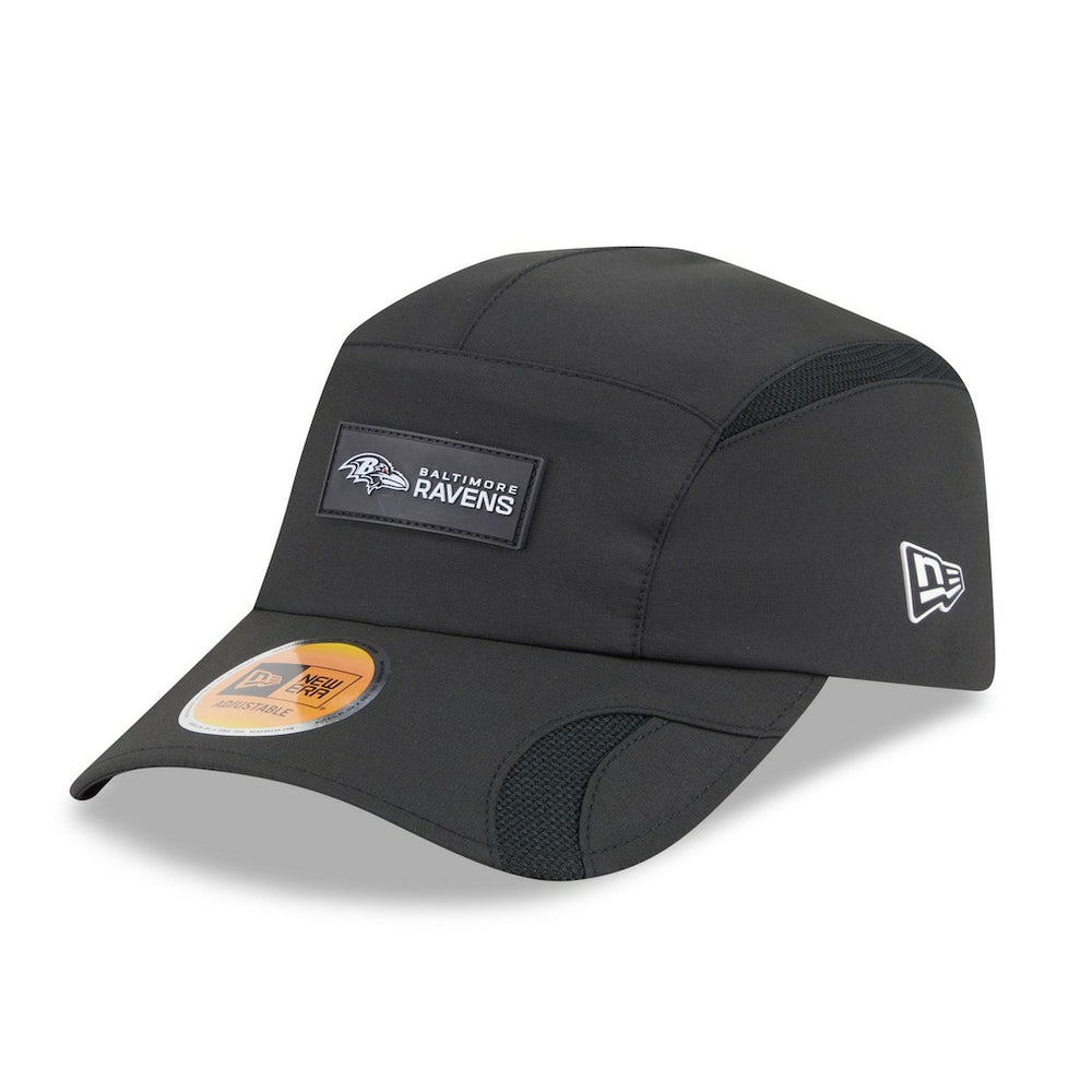 Baltimore Ravens New Era 2025 Sideline Runner Adjustable Hat - Black - NFL