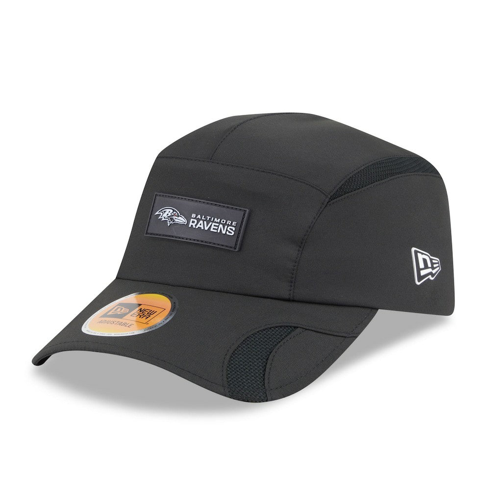 Baltimore Ravens New Era 2025 Sideline Runner Adjustable Hat - Black - NFL