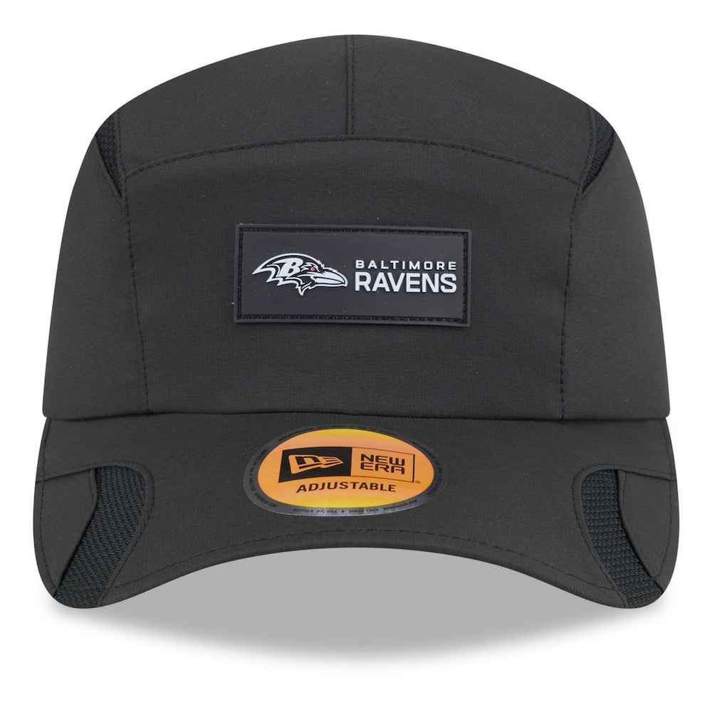 Baltimore Ravens New Era 2025 Sideline Runner Adjustable Hat - Black - NFL