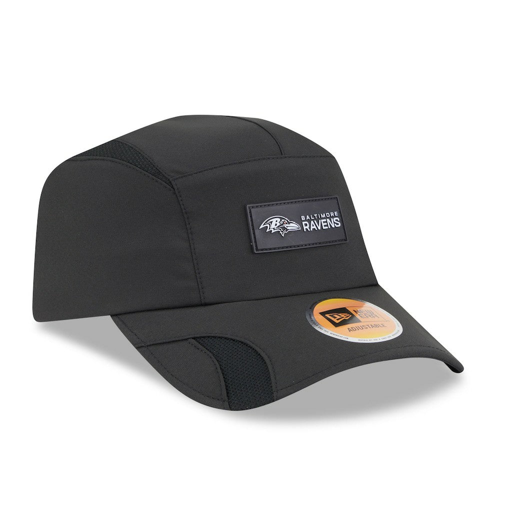 Baltimore Ravens New Era 2025 Sideline Runner Adjustable Hat - Black - NFL