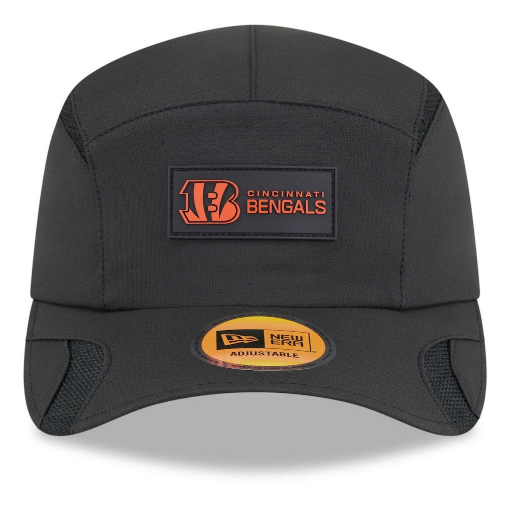 Cincinnati Bengals New Era 2025 Sideline Runner Adjustable Hat - Black - NFL