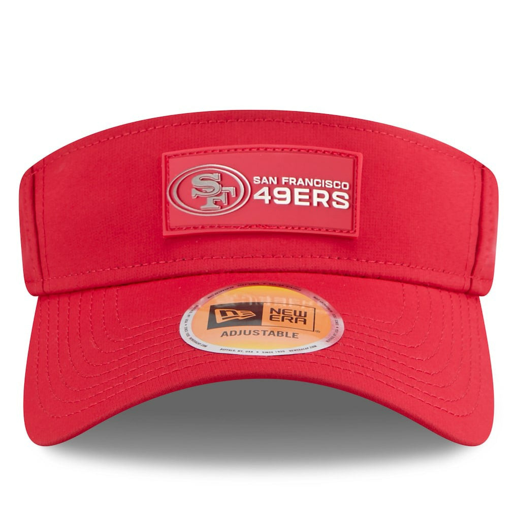 San Francisco 49ers New Era 2025 Sideline Visor - Scarlet - NFL