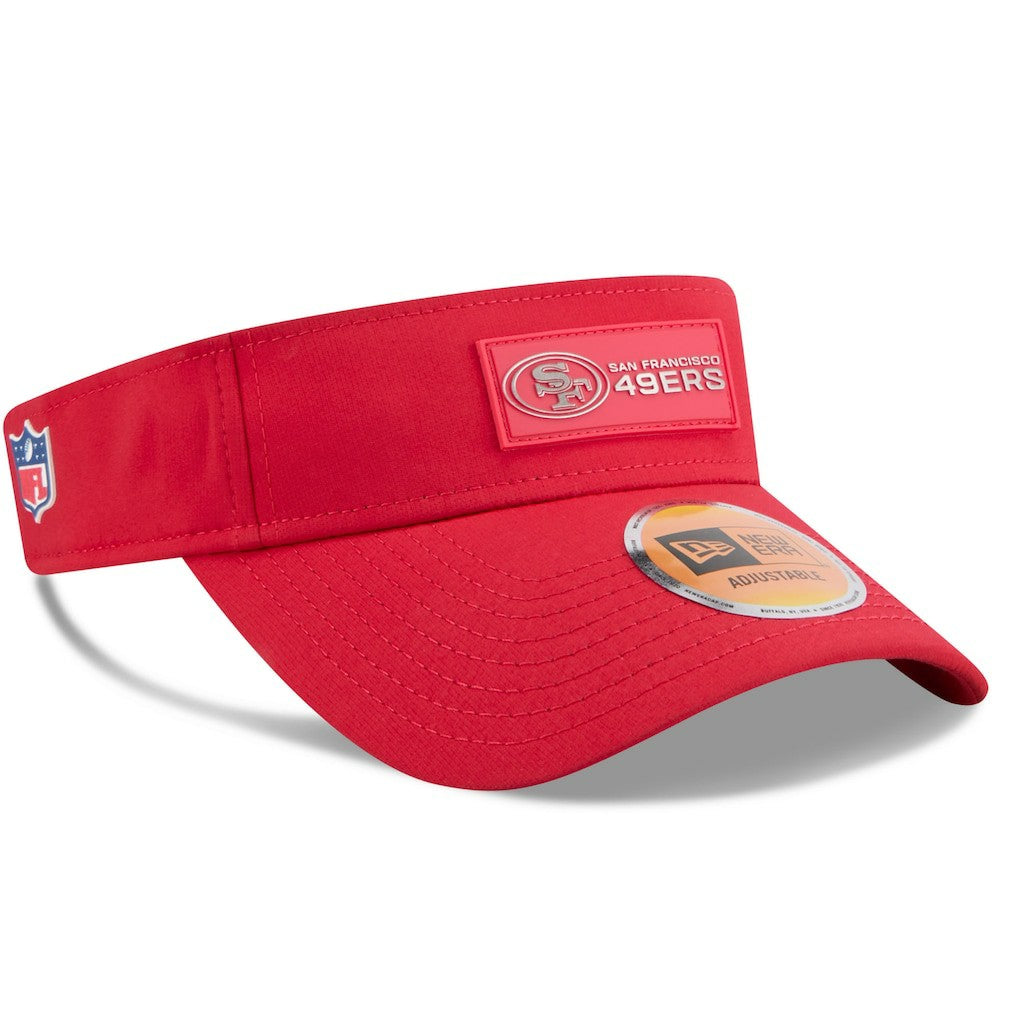 San Francisco 49ers New Era 2025 Sideline Visor - Scarlet - NFL