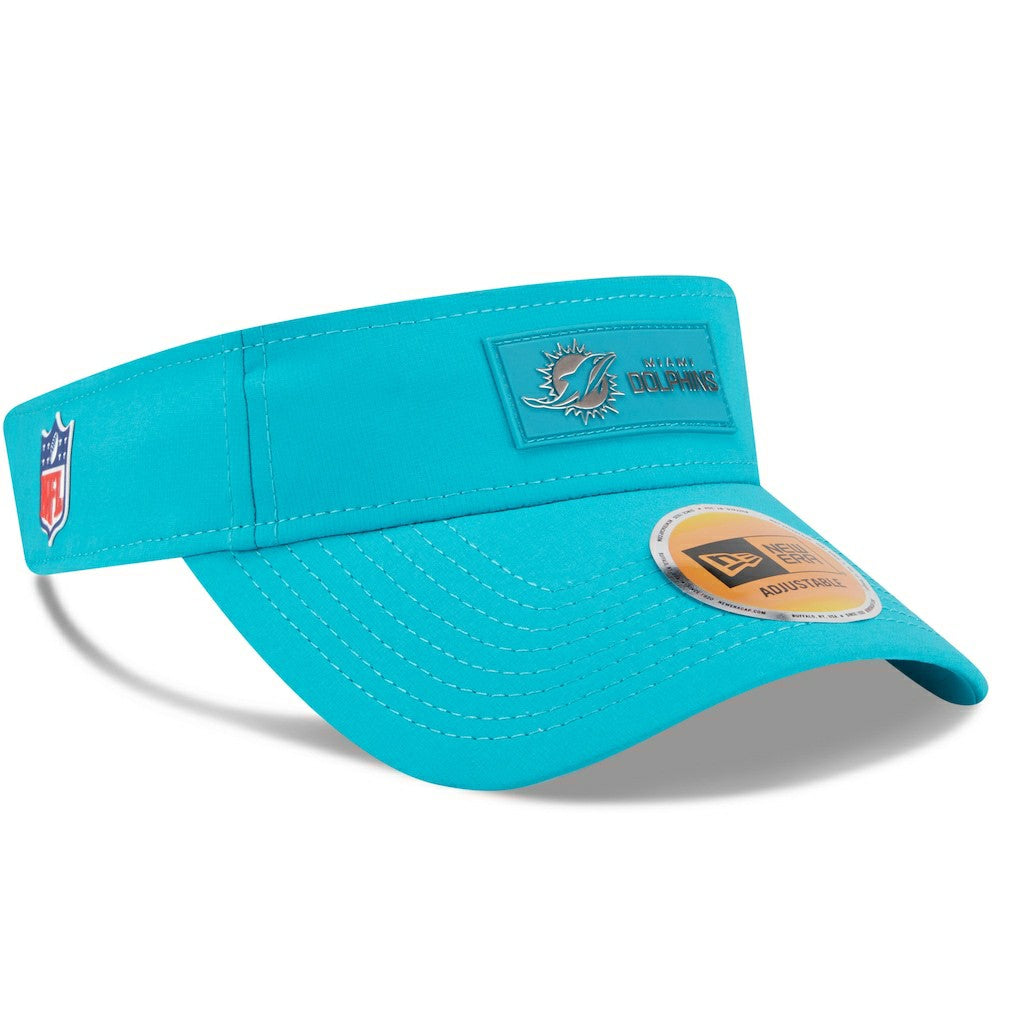 Miami Dolphins New Era 2025 Sideline Visor - Aqua - NFL