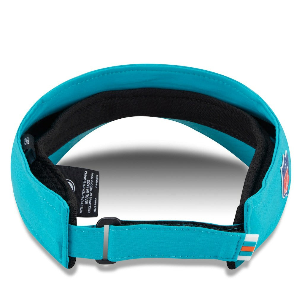 Miami Dolphins New Era 2025 Sideline Visor - Aqua - NFL