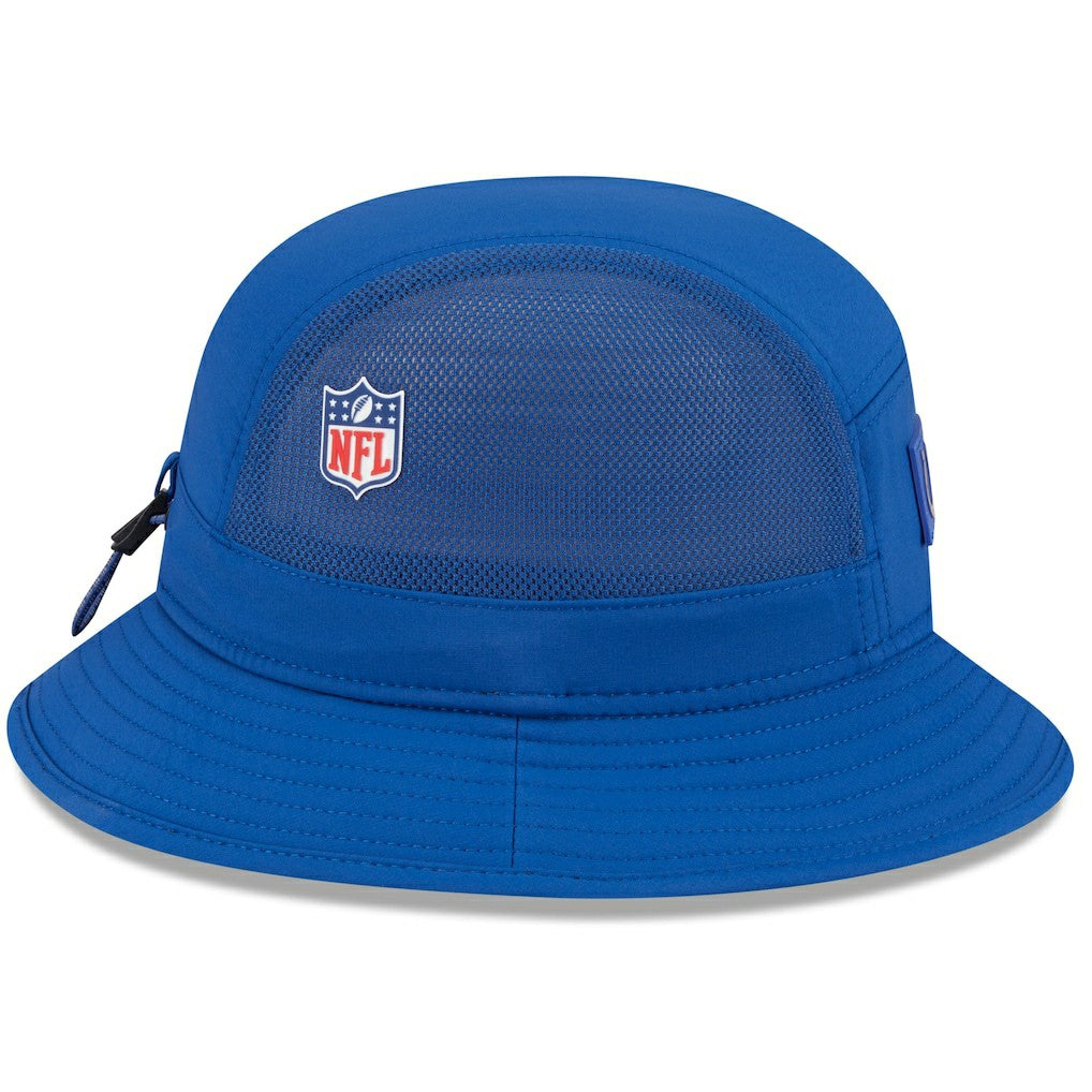 Indianapolis Colts New Era 2025 Sideline Bucket Hat - Royal - NFL