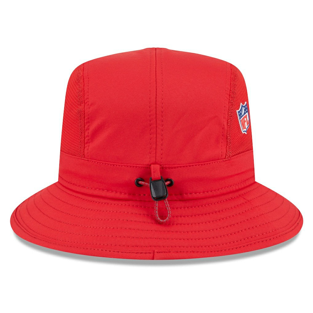 Kansas City Chiefs New Era 2025 Sideline Bucket Hat - Red - NFL