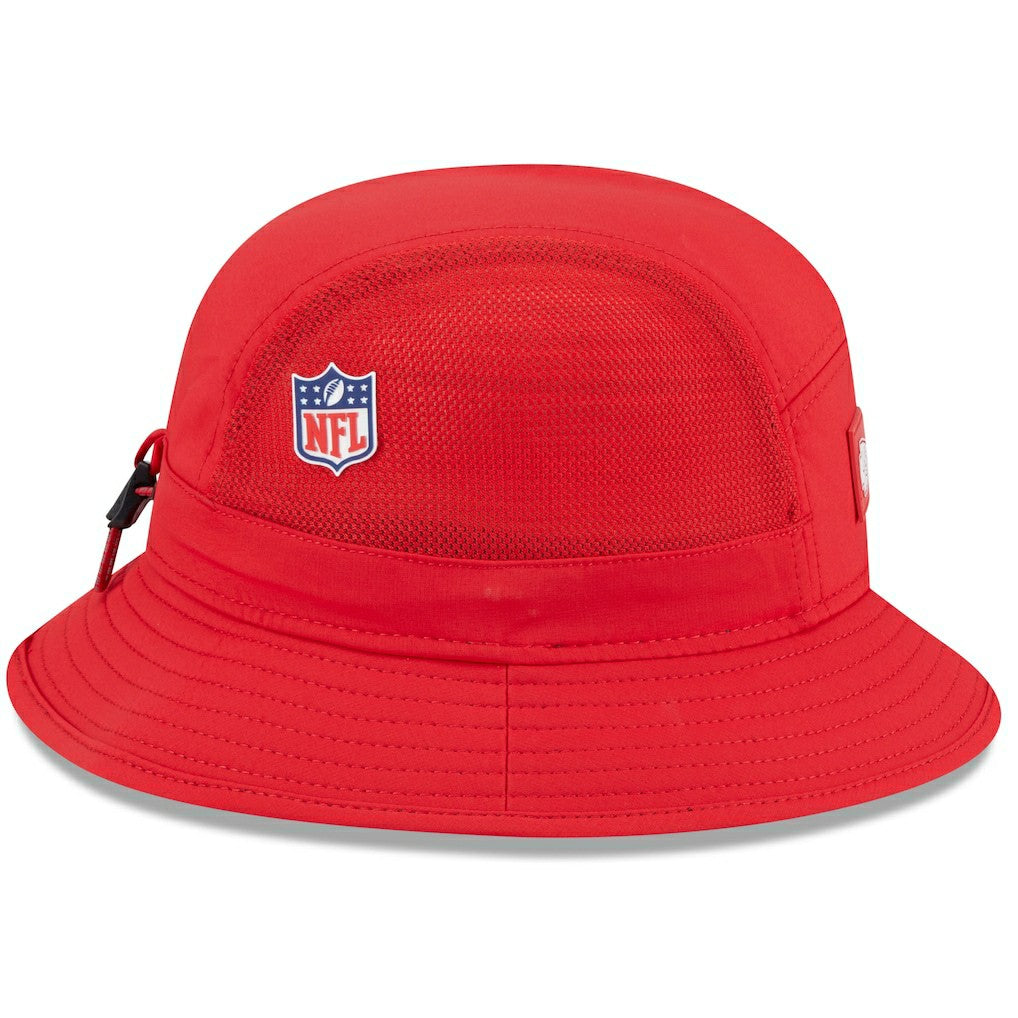 Kansas City Chiefs New Era 2025 Sideline Bucket Hat - Red - NFL