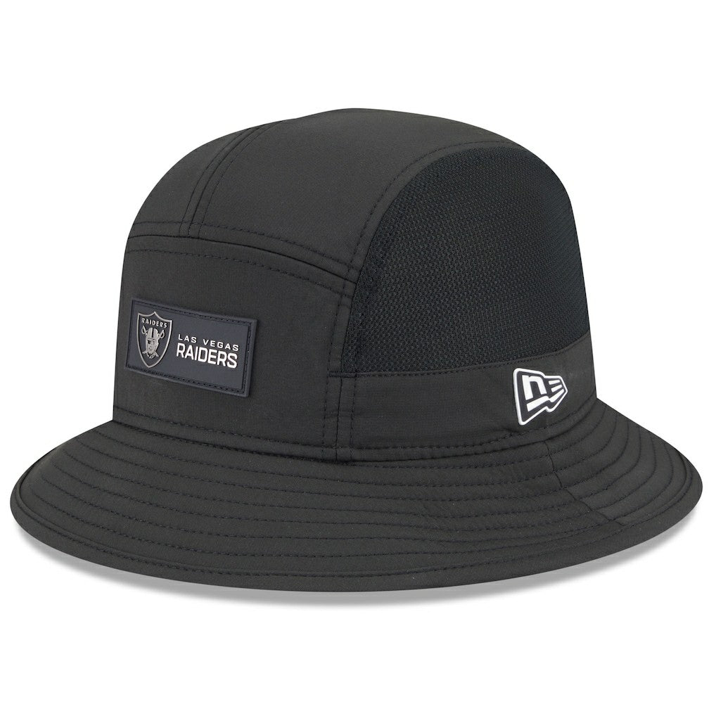 Las Vegas Raiders New Era 2025 Sideline Bucket Hat - Black - NFL