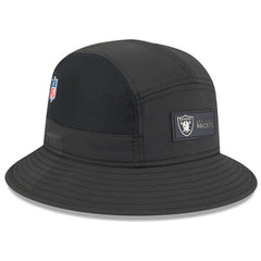 Las Vegas Raiders New Era 2025 Sideline Bucket Hat - Black - NFL