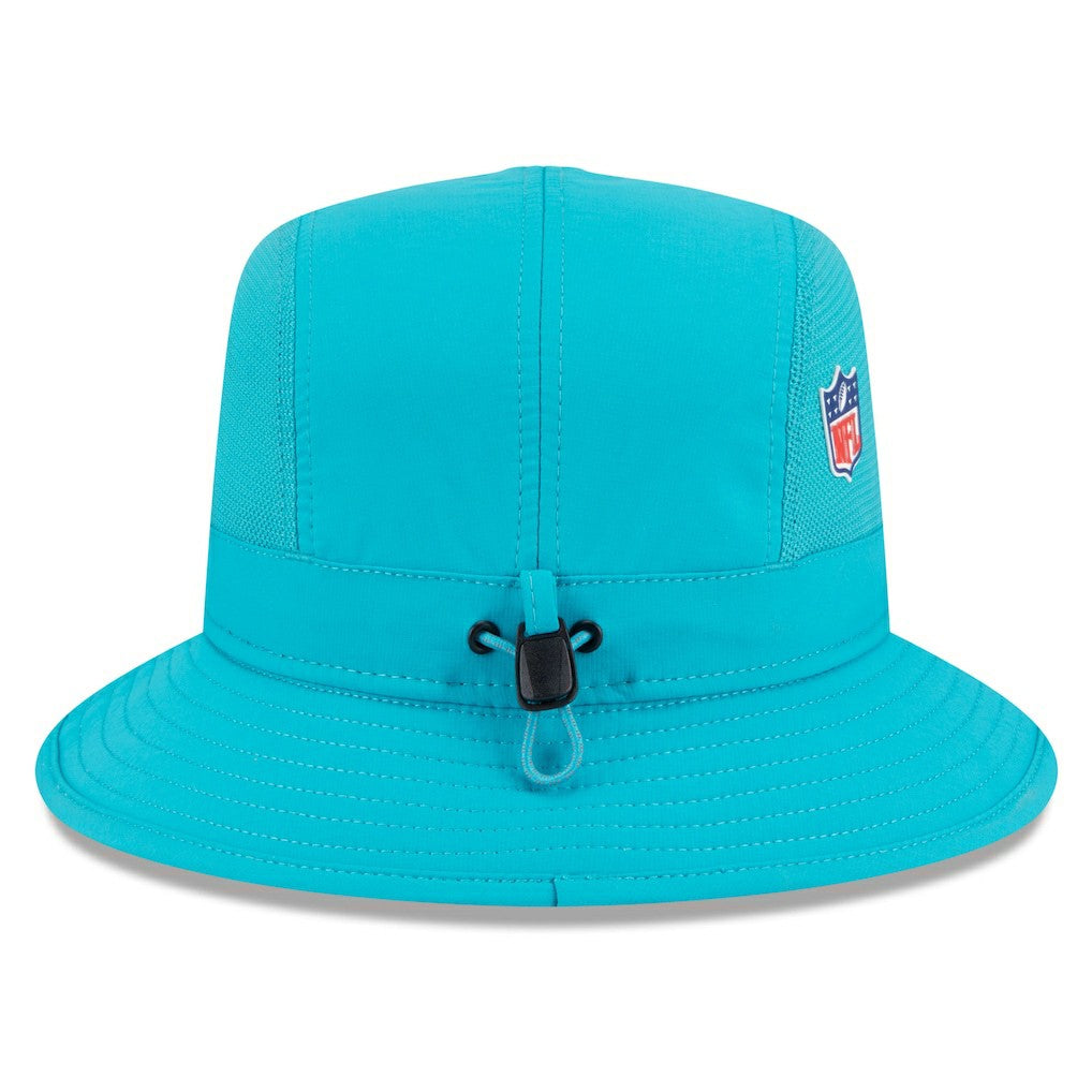 Miami Dolphins New Era 2025 Sideline Bucket Hat - Aqua - NFL