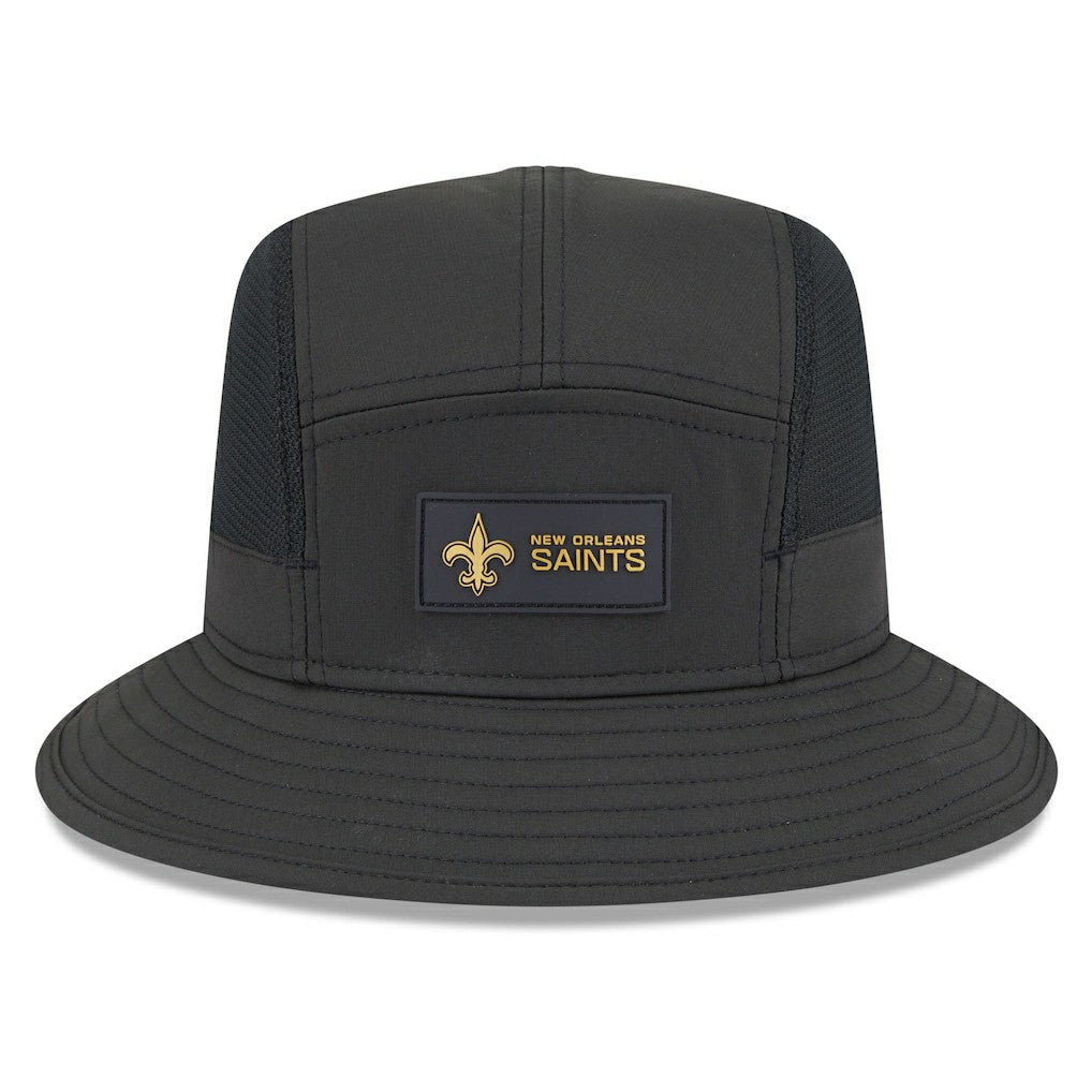 New Orleans Saints New Era 2025 Sideline Bucket Hat - Black - NFL